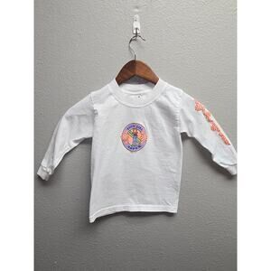 Kids White Long Sleeve Y2K Aspen Snow Girl Graphic Shirt XS